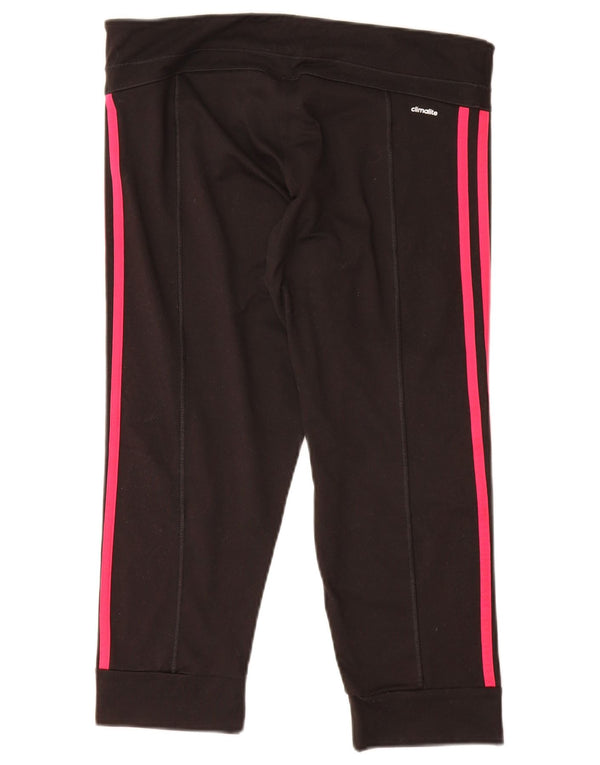 Adidas Womens Climalite Tracksuit Trousers Joggers UK 12/14 Medium Black