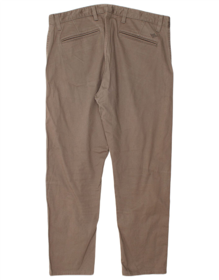 DOCKERS Mens Khakis Slim Chino Trousers W36 L28 Grey Cotton