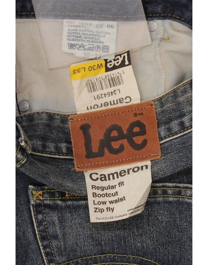 Lee Womens Cameron Low Waist Regular Fit Bootcut Jeans W30 L33 Blue Cotton