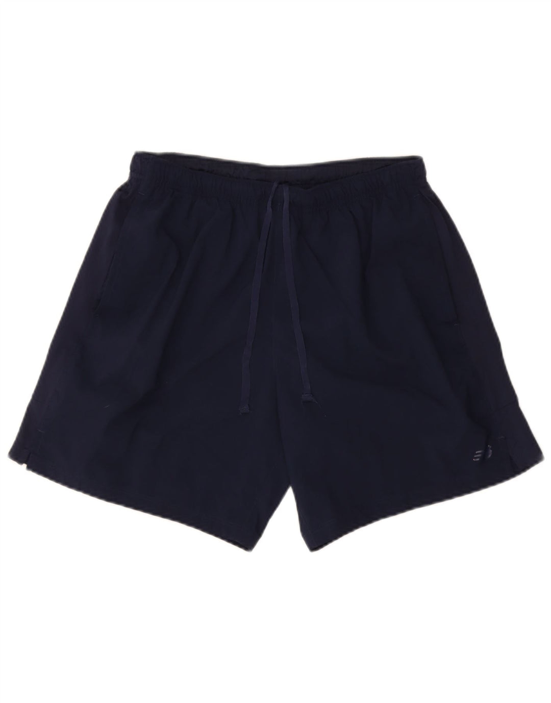 New Balance Mens Sport Shorts Large  Navy Blue Polyester