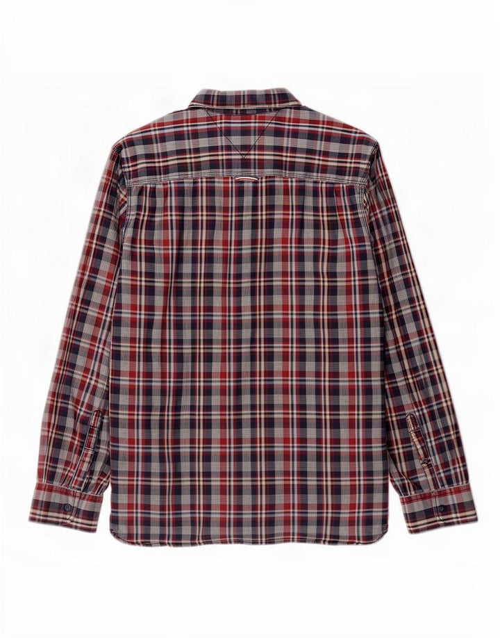 Tommy Hilfiger Mens Shirt Large Multicoloured Check Cotton