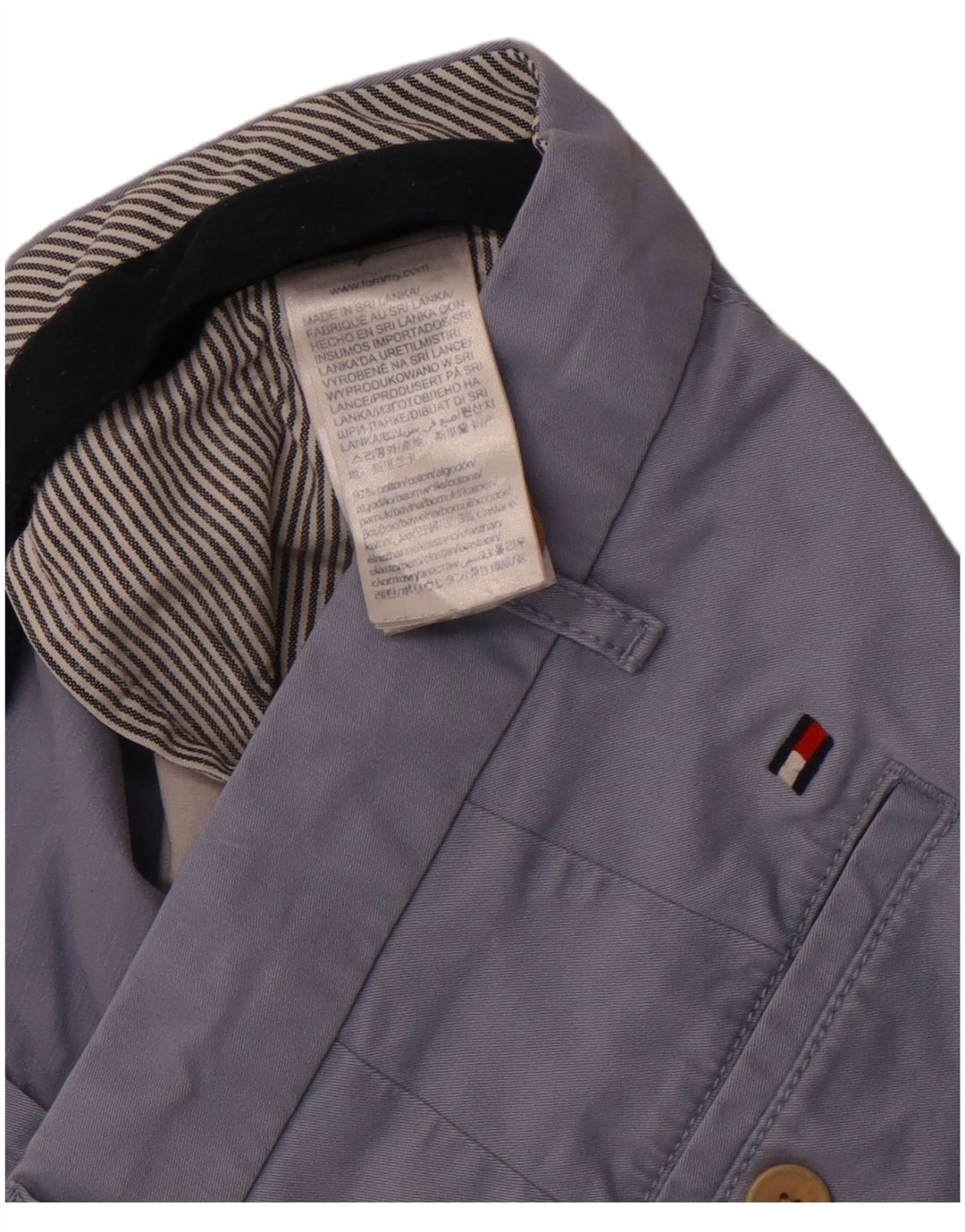 Tommy Hilfiger Mens Chino Shorts W38 XL Blue Cotton