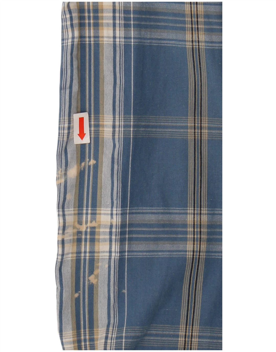 FRENCH CONNECTION Mens Flannel Shirt XL Blue Check Cotton