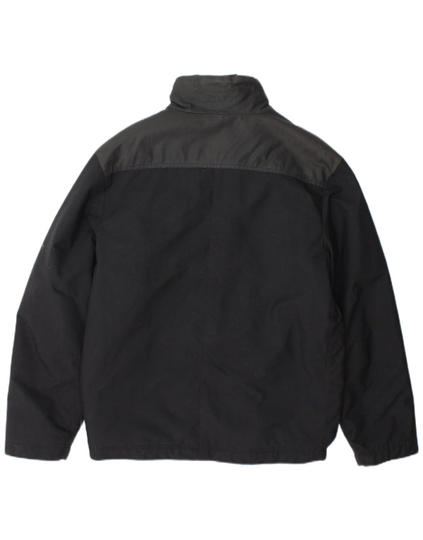 Adidas Mens Windbreaker Jacket UK 36 Small Black Colourblock Nylon