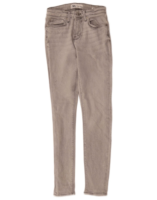 Zara Womens Skinny Jeans EU 36 XS W26 L27 Grey 80s