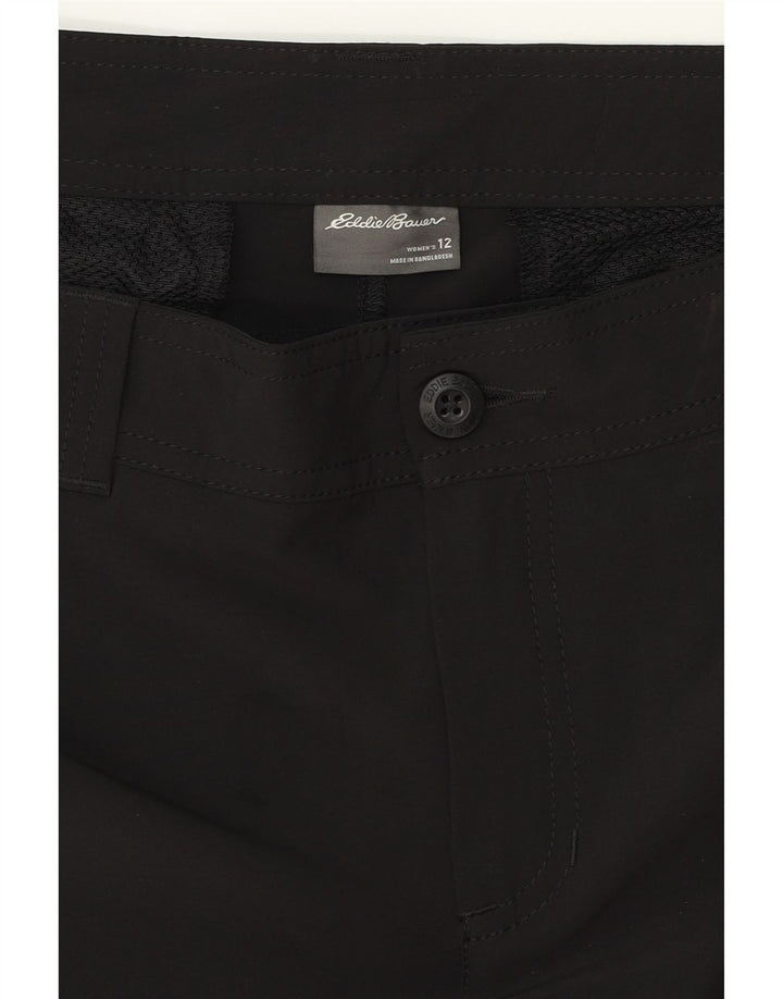 EDDIE BAUER Womens Chino Shorts US 12 Large W34  Black Polyester