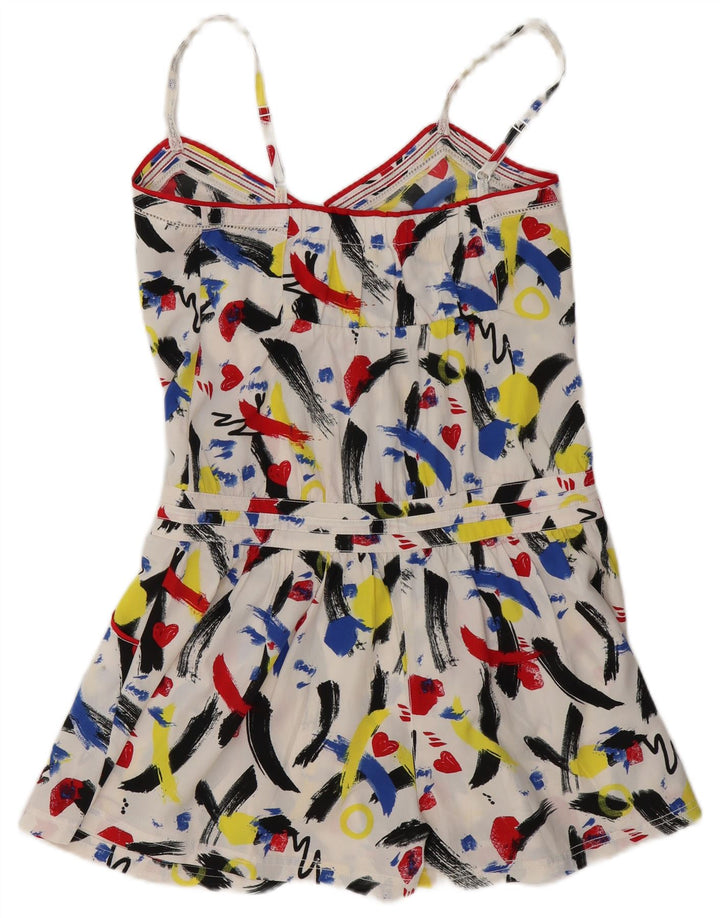 DESIGUAL Womens Abstract Pattern Playsuit EU 38 Medium  Multicoloured