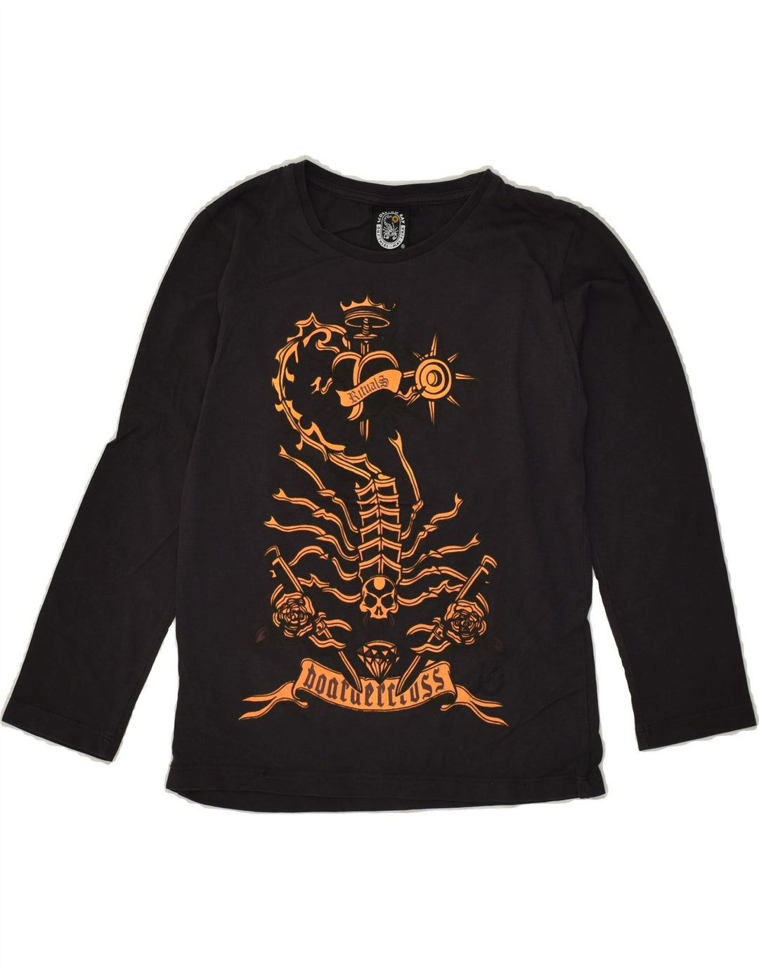 SCORPION BAY Boys Graphic Top Long Sleeve 6-7 Years Small Black | Vintage Scorpion Bay | Thrift | Second-Hand Scorpion Bay | Used Clothing | Messina Hembry 