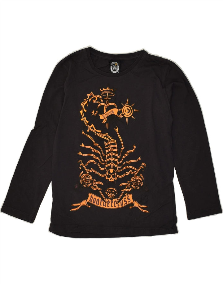 SCORPION BAY Boys Graphic Top Long Sleeve 6-7 Years Small Black | Vintage Scorpion Bay | Thrift | Second-Hand Scorpion Bay | Used Clothing | Messina Hembry 