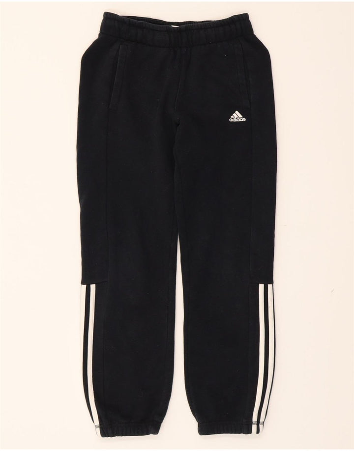 ADIDAS Boys Tracksuit Top Jacket 9-10 Years  Black Cotton Vintage Adidas and Second-Hand Adidas from Messina Hembry 