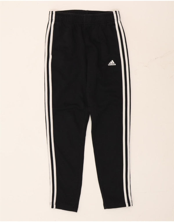 Adidas Girls Tracksuit Trousers 11-12 Years Black Cotton