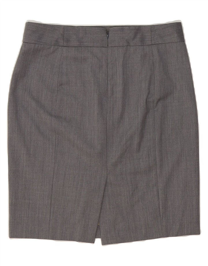 J. CREW Womens Pencil Skirt US 10 Large W34 Grey Wool Vintage J. Crew and Second-Hand J. Crew from Messina Hembry 