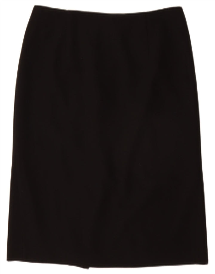 HOBBS Womens Straight Skirt UK 10 Small W28 L26 Black Polyester