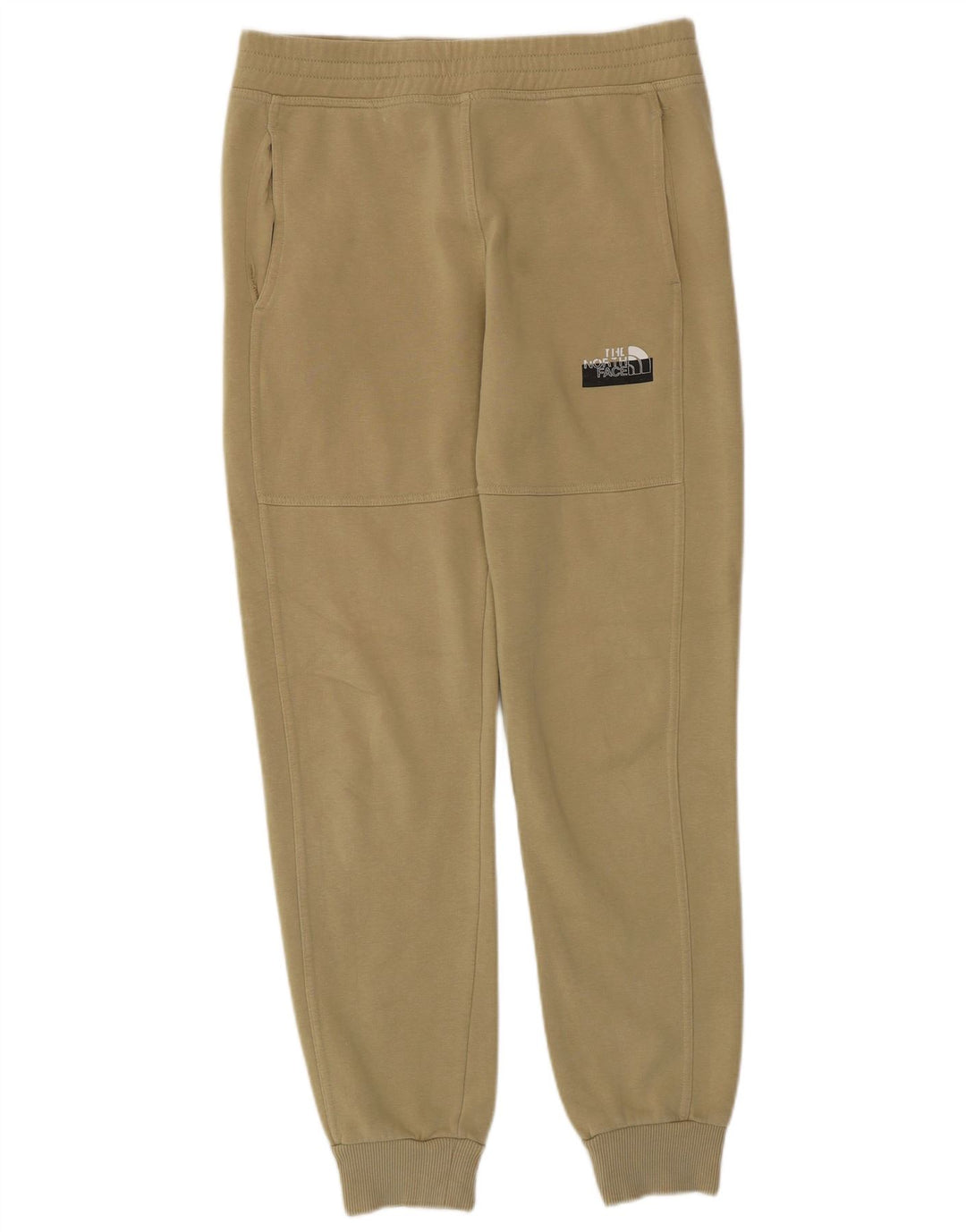 THE NORTH FACE Mens Tracksuit Trousers Joggers Small  Beige Cotton