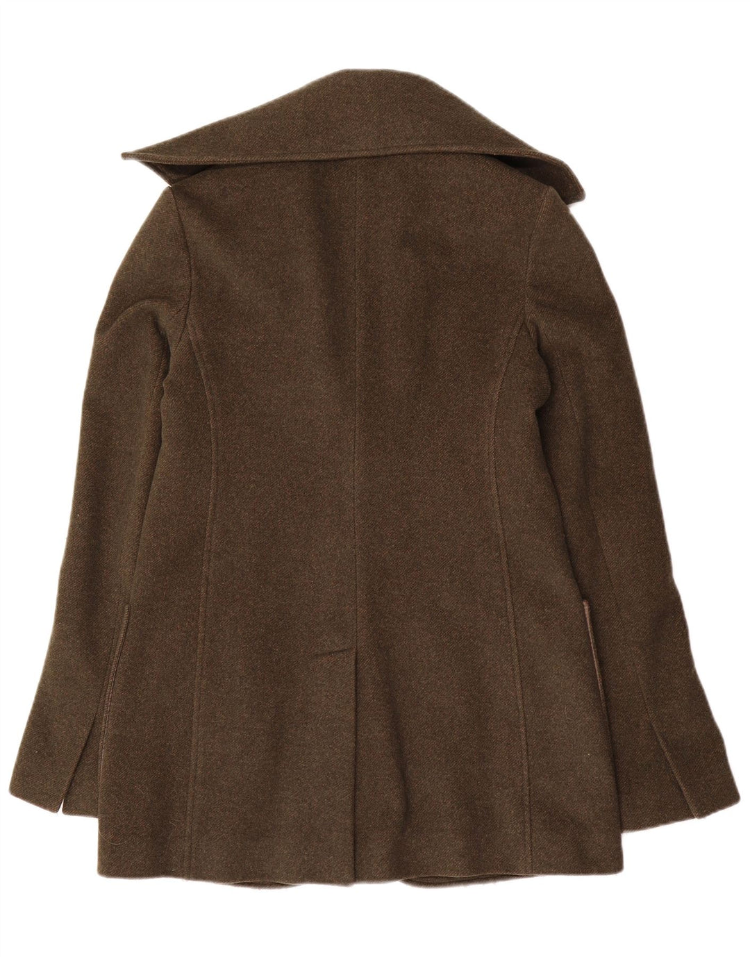 PATRIZIA PEPE Womens 2 Button Blazer Jacket IT 44 Medium Khaki Wool