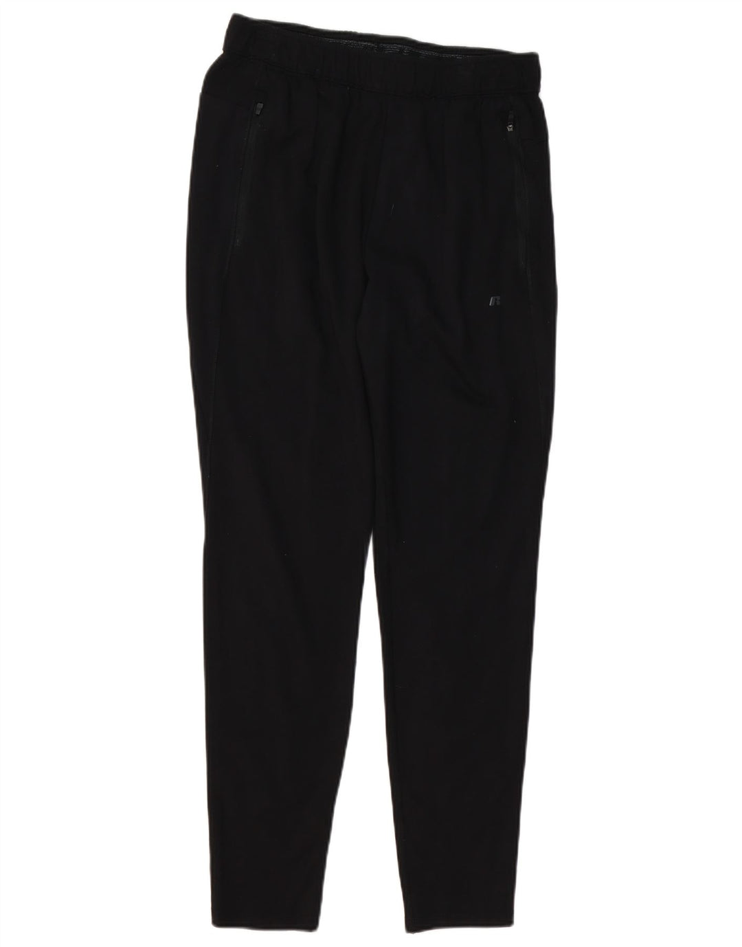 RUSSELL ATHLETIC Mens Tracksuit Trousers Joggers Medium Black Rayon
