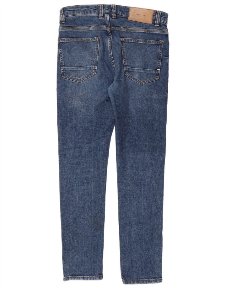 Zara Mens Slim Jeans EU 40 Medium W31 L30 Blue Cotton