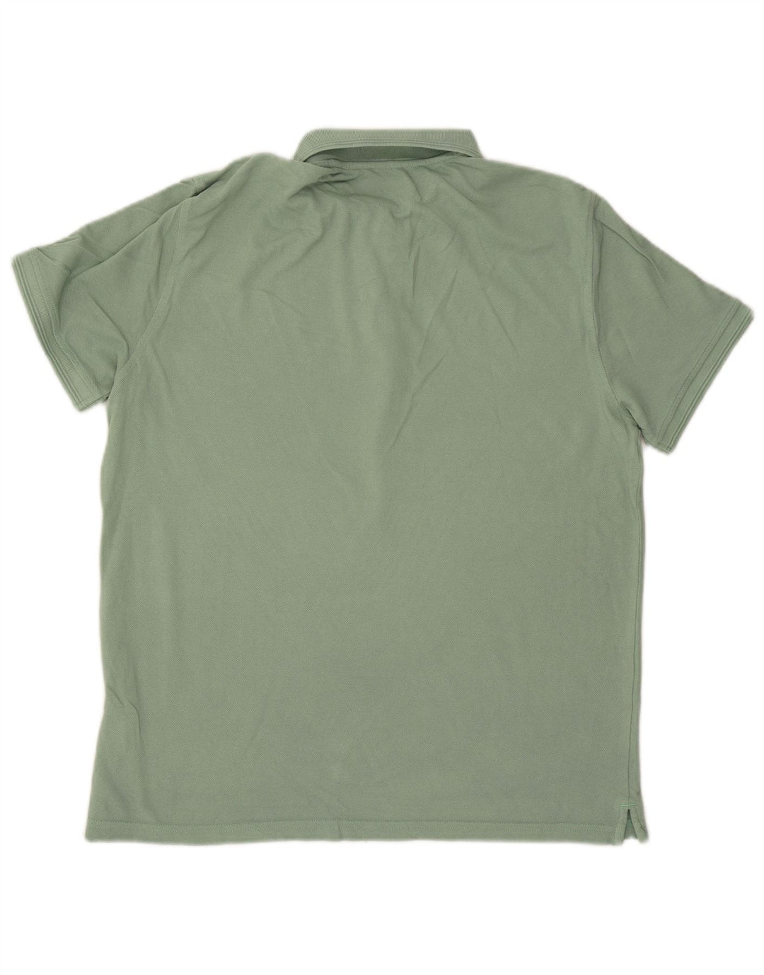 MASSIMO DUTTI Mens Polo Shirt Large Green Cotton