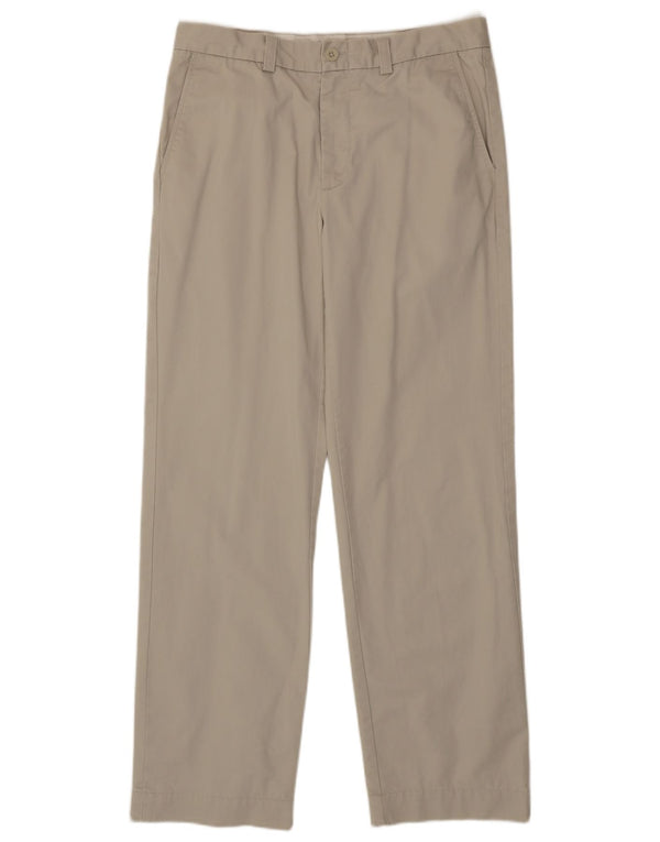 Gap Mens Straight Chino Trousers W34 L34 Beige Cotton