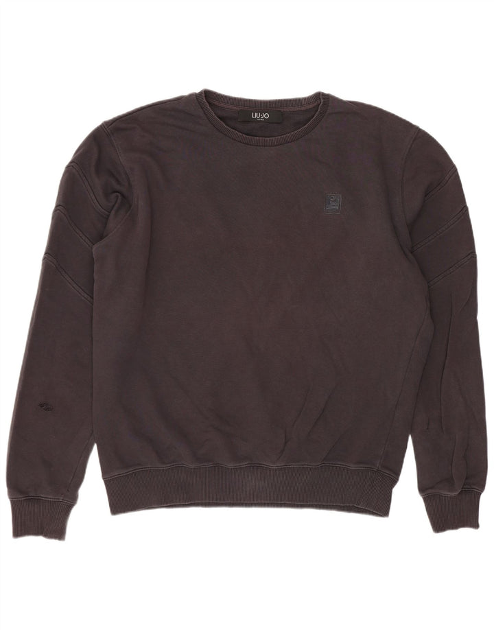Liu Jo Mens Sweatshirt Jumper Large Grey Cotton