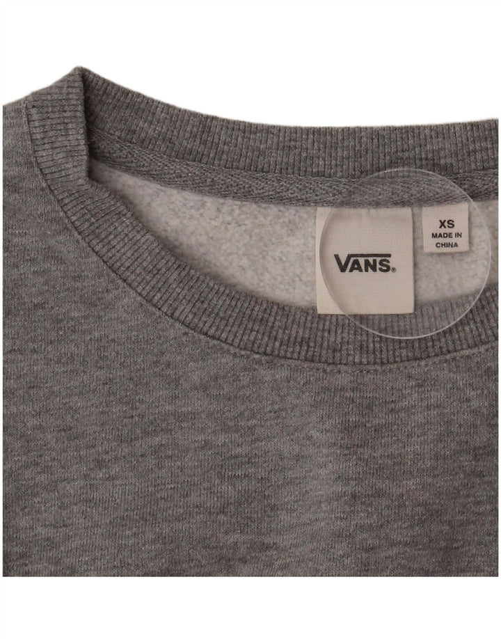 VANS Mens Graphic Sweatshirt Jumper XS Grey