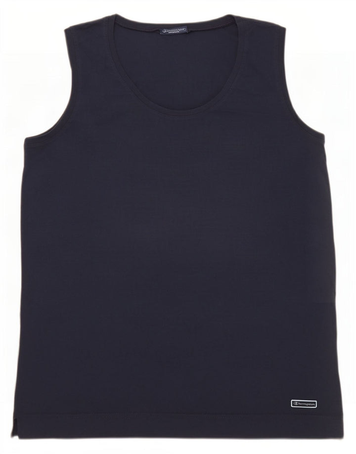 Champion Mens Vest Top XL Navy Blue Cotton