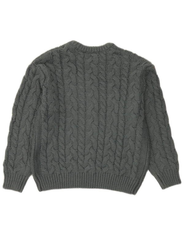 Zara Girls Crew Neck Jumper Sweater 9-10 Years Grey
