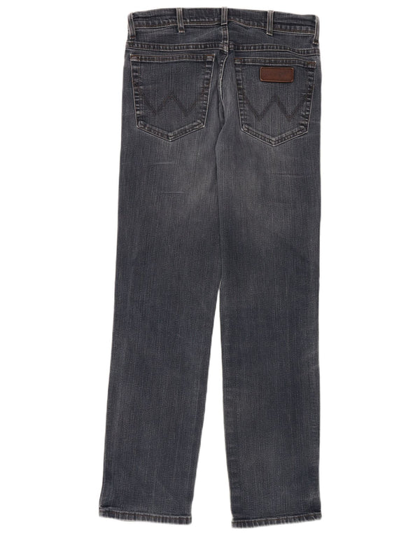 WRANGLER Mens Texas Stretch Straight Jeans W32 L32 Blue Cotton