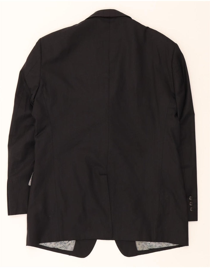 NINA RICCI Mens 2 Button Blazer Jacket Size 48 Medium Black Vintage Nina Ricci and Second-Hand Nina Ricci from Messina Hembry 