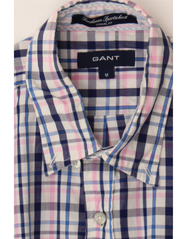 GANT Mens Casual Fit Shirt Medium Multicoloured Check Cotton Vintage Gant and Second-Hand Gant from Messina Hembry 