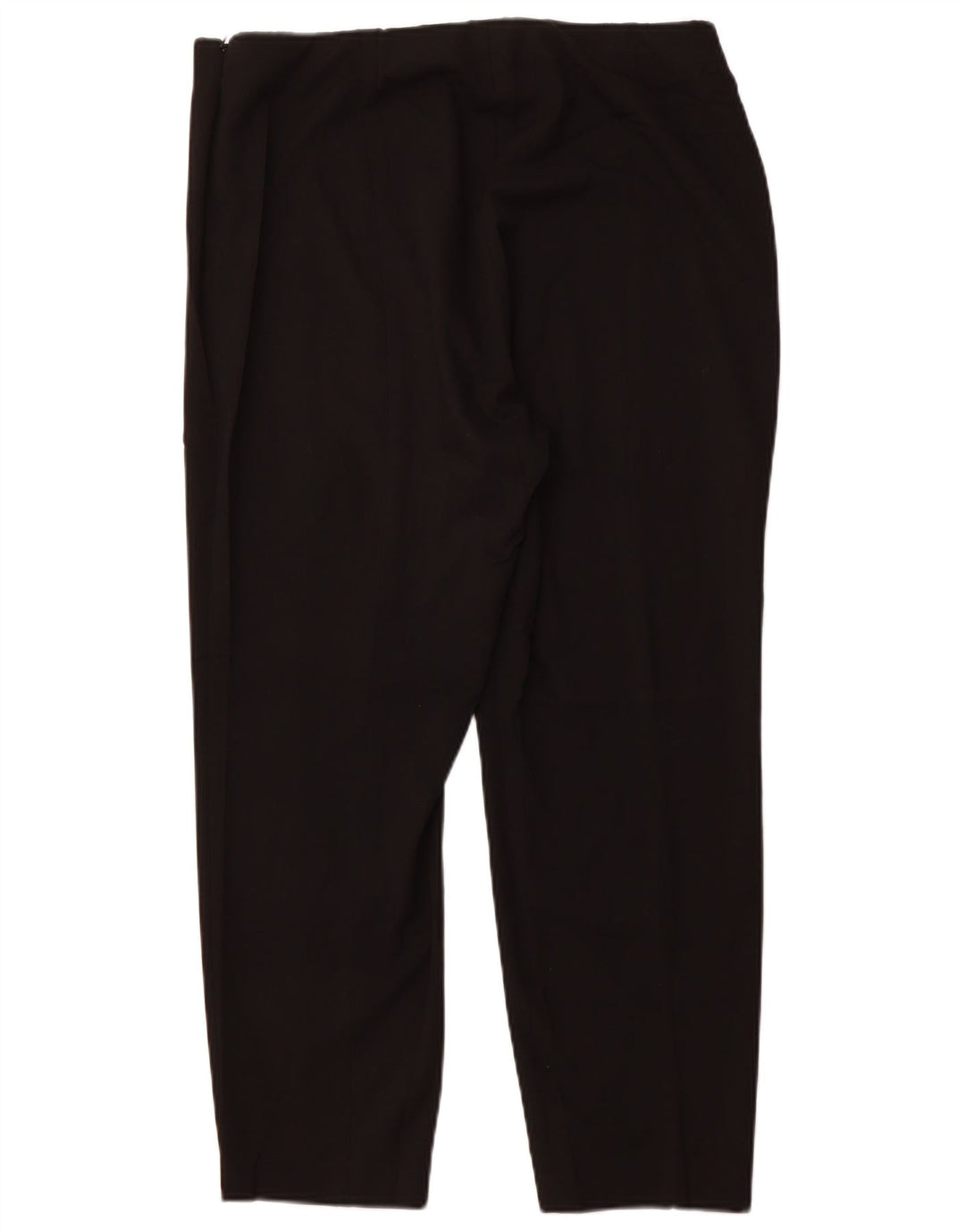 CALVIN KLEIN Womens Slim Casual Trousers US 14 XL W34 L27 Black Polyester