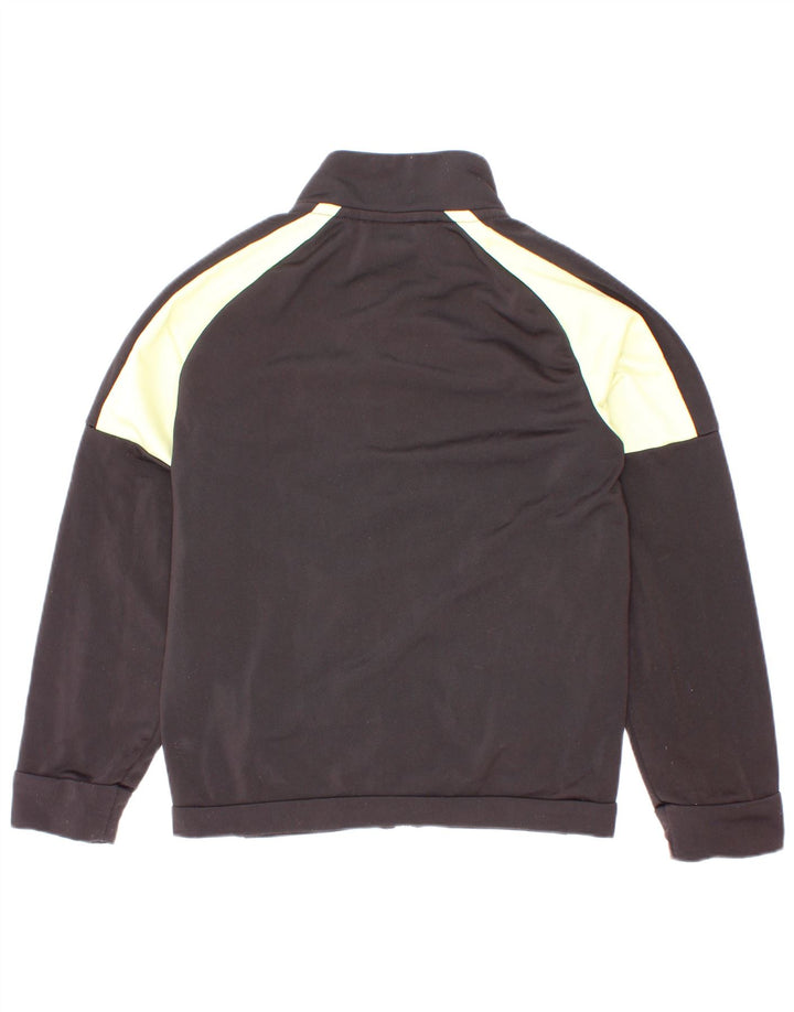 Puma Boys Tracksuit Top Jacket 7-8 Years Black Colourblock Polyester