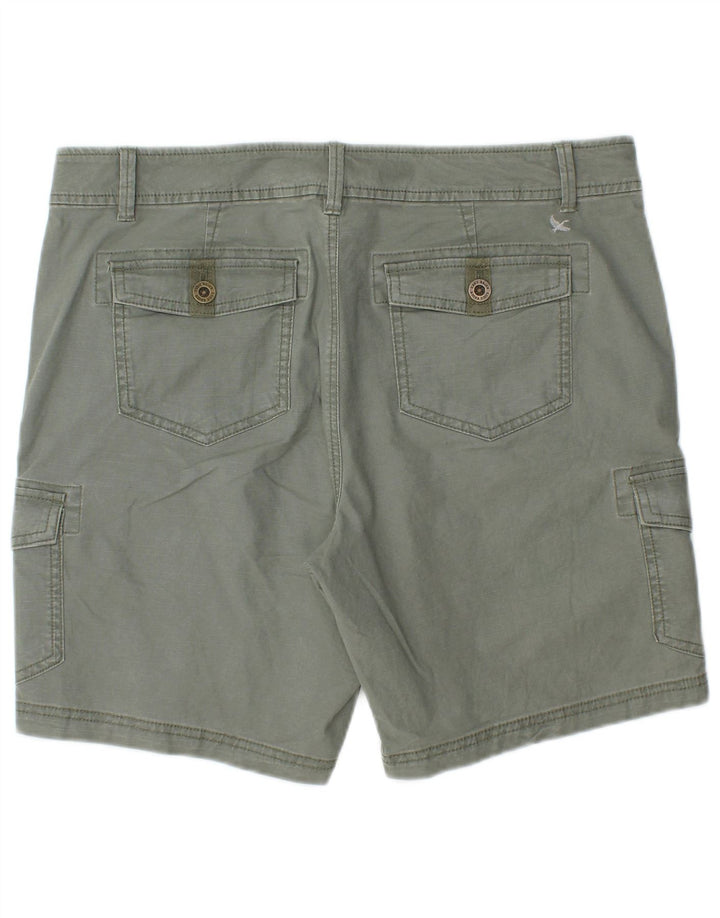 Eddie Bauer Womens Cargo Shorts US 12 Large W36 Khaki Cotton