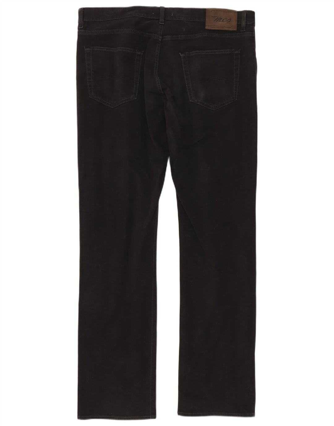 MARLBORO CLASSICS Mens Regular Fit Straight Jeans W36 L34 Black Cotton