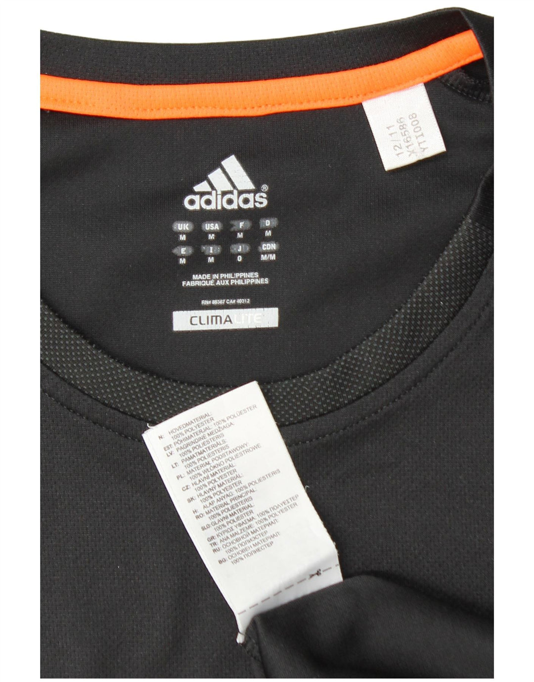 Adidas Mens Climalite Vest Top Medium Black Polyester