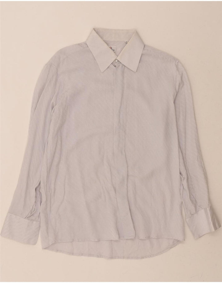 DANESI Mens Shirt Size 16 41 Large Blue Pinstripe Vintage Danesi and Second-Hand Danesi from Messina Hembry 