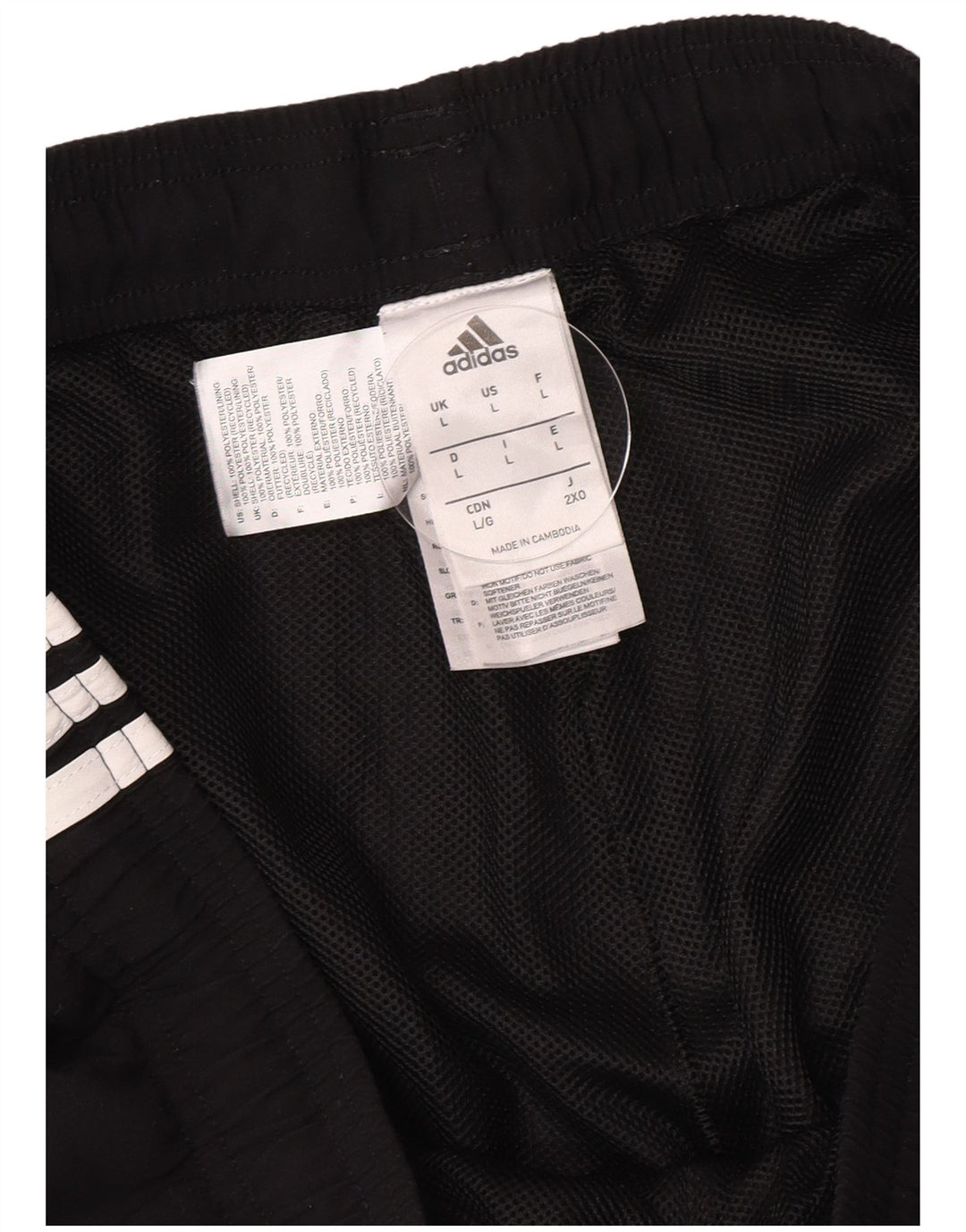 Adidas Mens Climalite Tracksuit Trousers Large  Black Polyester