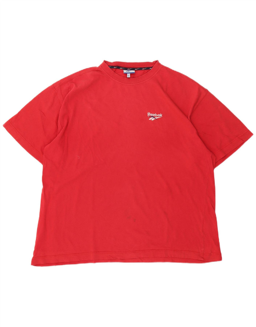 Reebok Mens T-Shirt Top Large Red Cotton