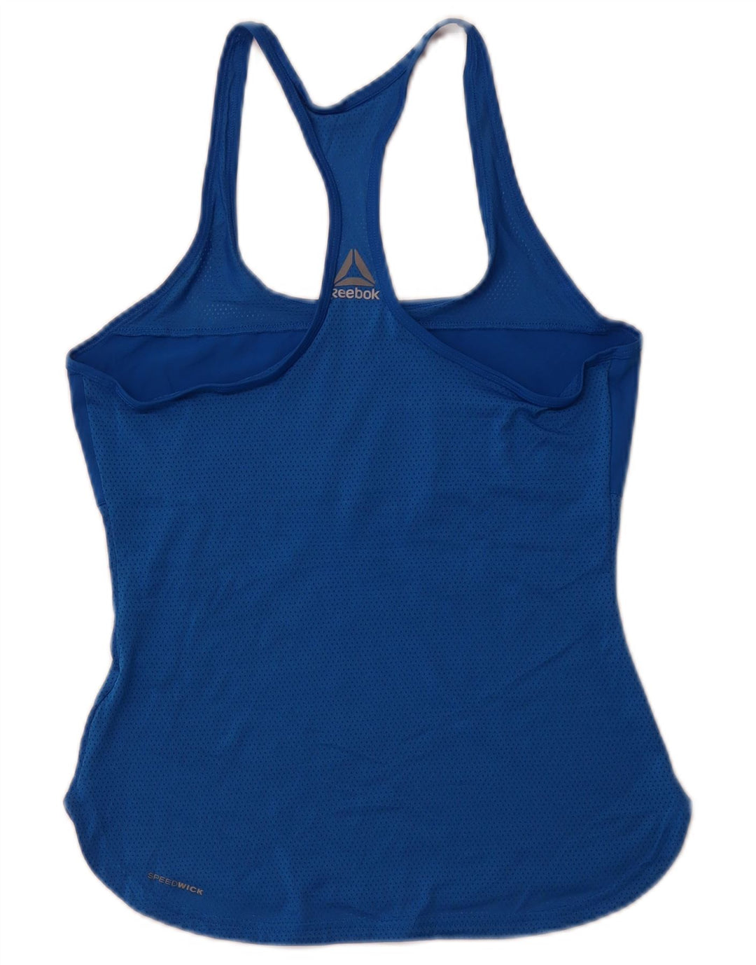 REEBOK Womens Graphic Vest Top UK 8/10 Small Blue Sports