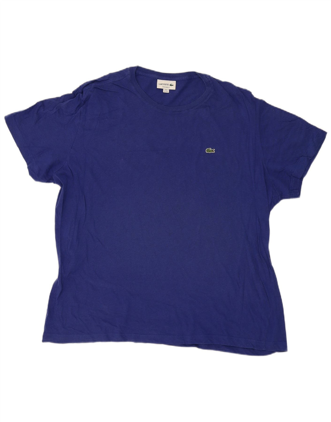 LACOSTE Mens Regular Fit T-Shirt Top Size 8 3XL Blue Cotton