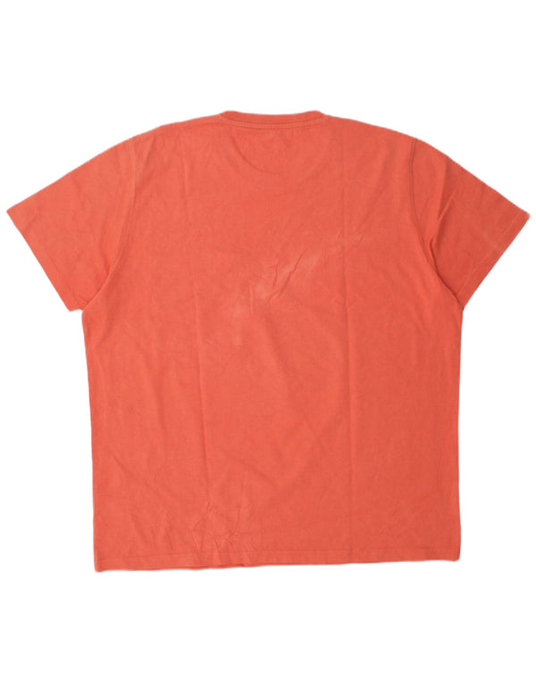 Lee Mens Regular Fit T-Shirt Top 2XL Orange Cotton