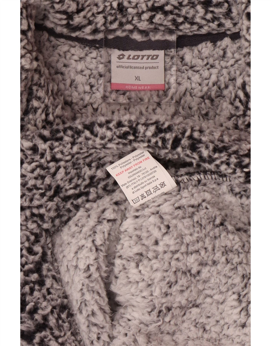 Lotto Womens Fleece Jacket UK 18 XL Grey Colourblock Polyester