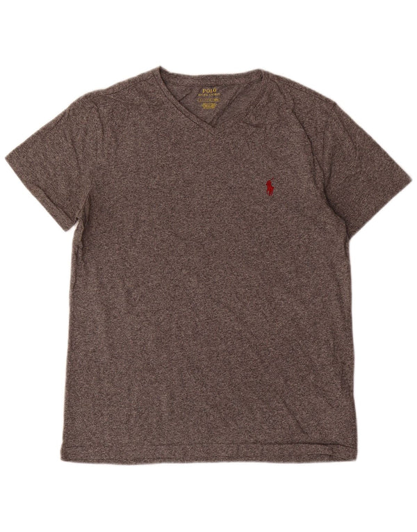 Polo Ralph Lauren Mens T-Shirt Top Small Grey Flecked Cotton