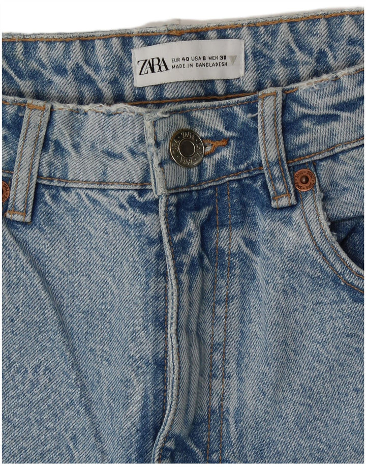 Zara Womens High Waist Jeans EU 40 Medium W30 L27 Blue Cotton