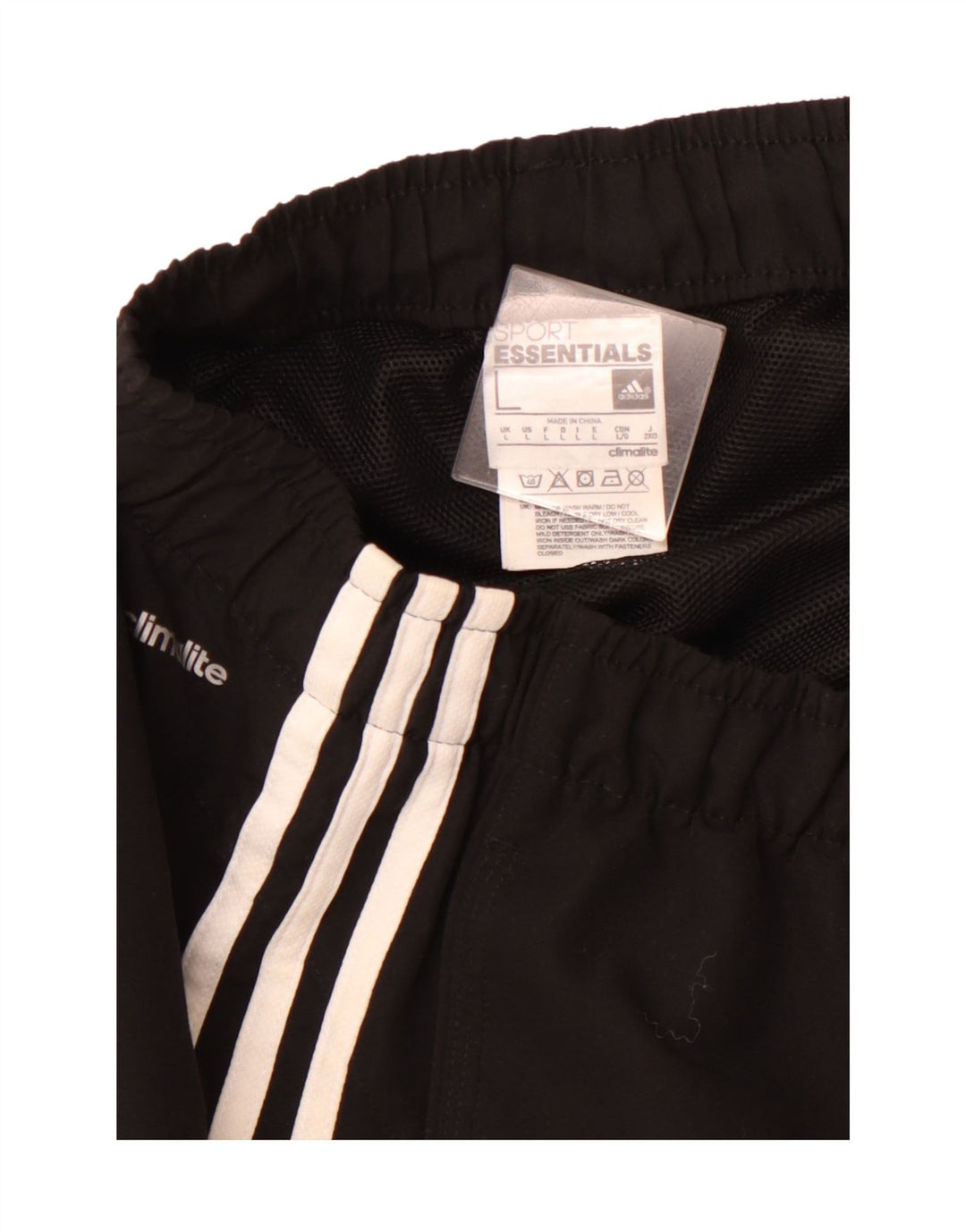 ADIDAS Mens Climalite Sport Shorts Large Black Polyester