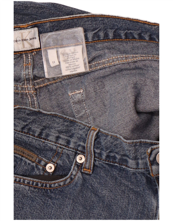 Calvin Klein Womens Bootcut Jeans US 11 Large W32 L32 Blue Cotton