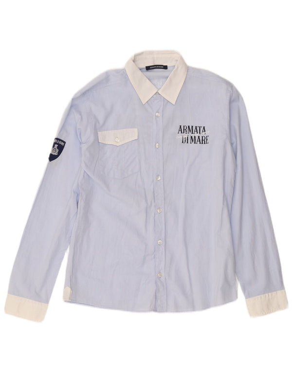 Armata Di Mare Boys Graphic Shirt 13-14 Years XL Blue Cotton