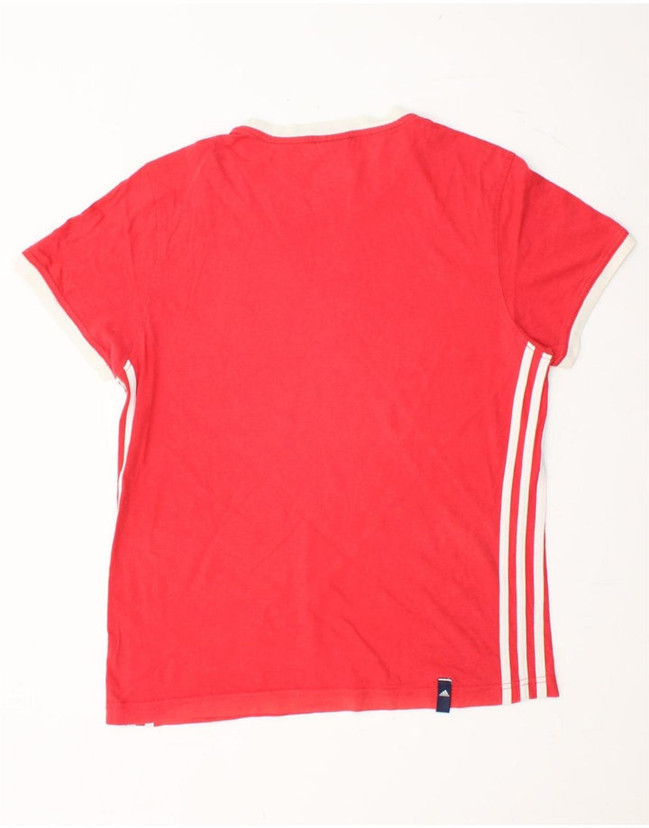 ADIDAS Mens T-Shirt Top UK 34/36 Small Red Cotton Vintage Adidas and Second-Hand Adidas from Messina Hembry 