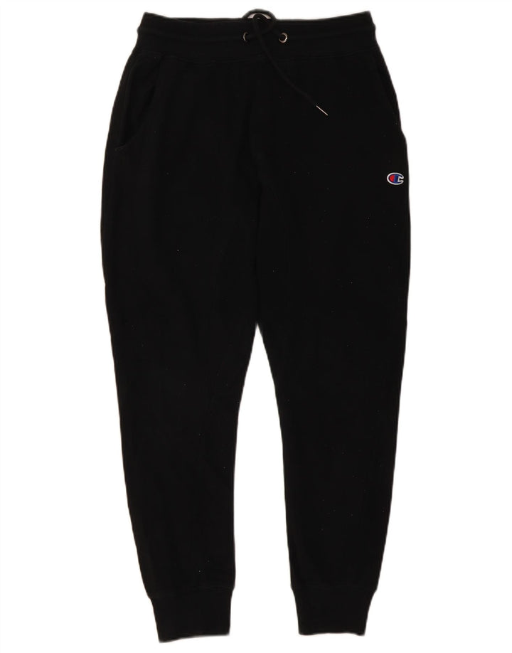 CHAMPION Womens Tracksuit Trousers Joggers UK 12 Medium  Black Cotton