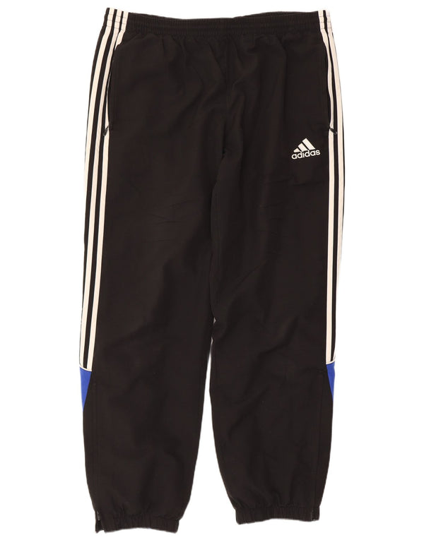 Adidas Mens Tracksuit Trousers Joggers UK 44/46 Large Black Colourblock